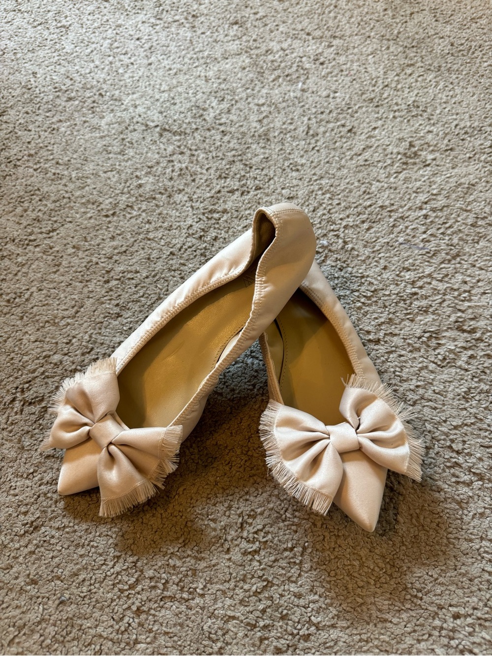 J. Crew Bow-Trim Ballet Flats